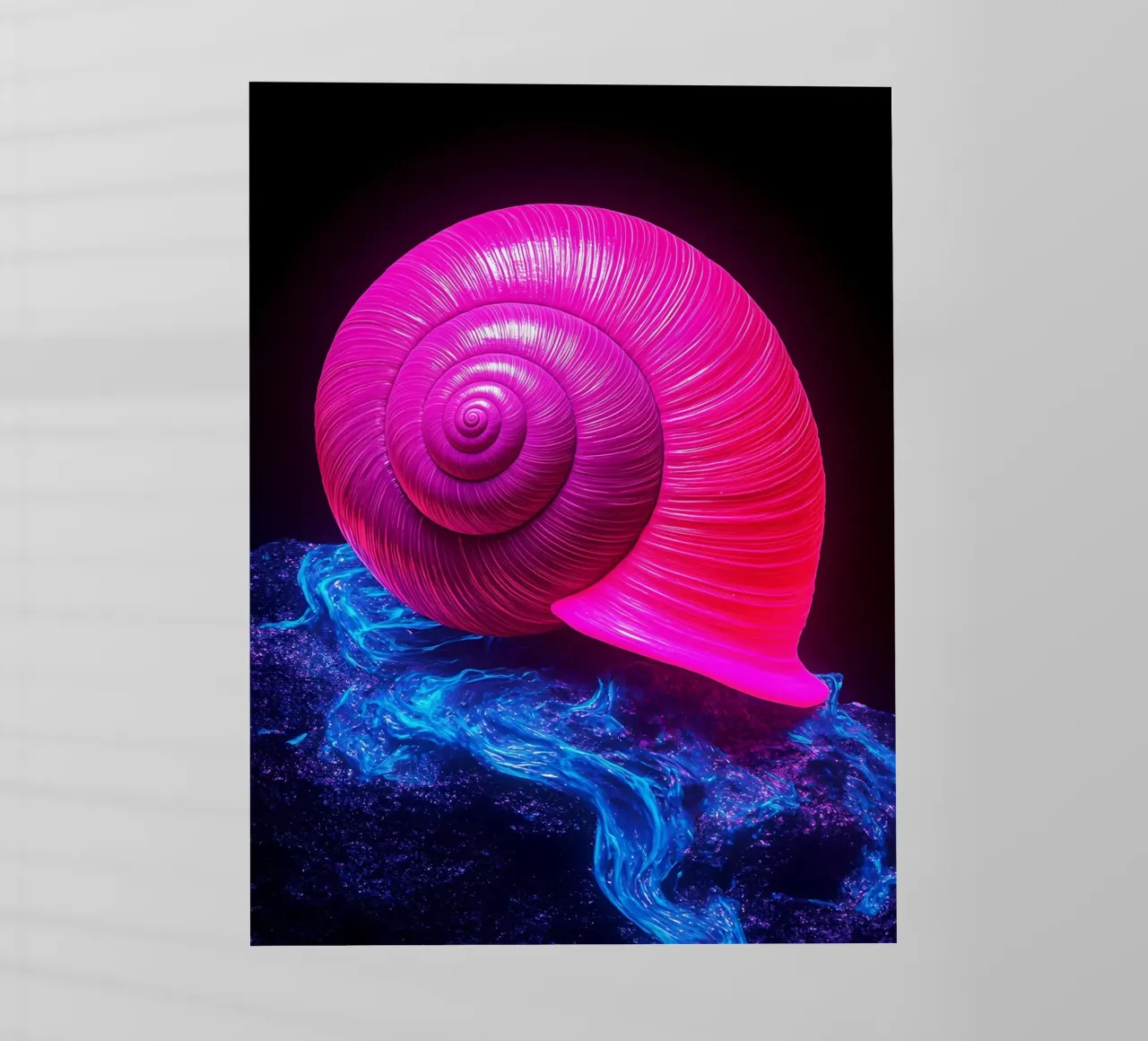 Guscio di lumaca - Pop Art pellicola backlit da ColorCrash Gallery