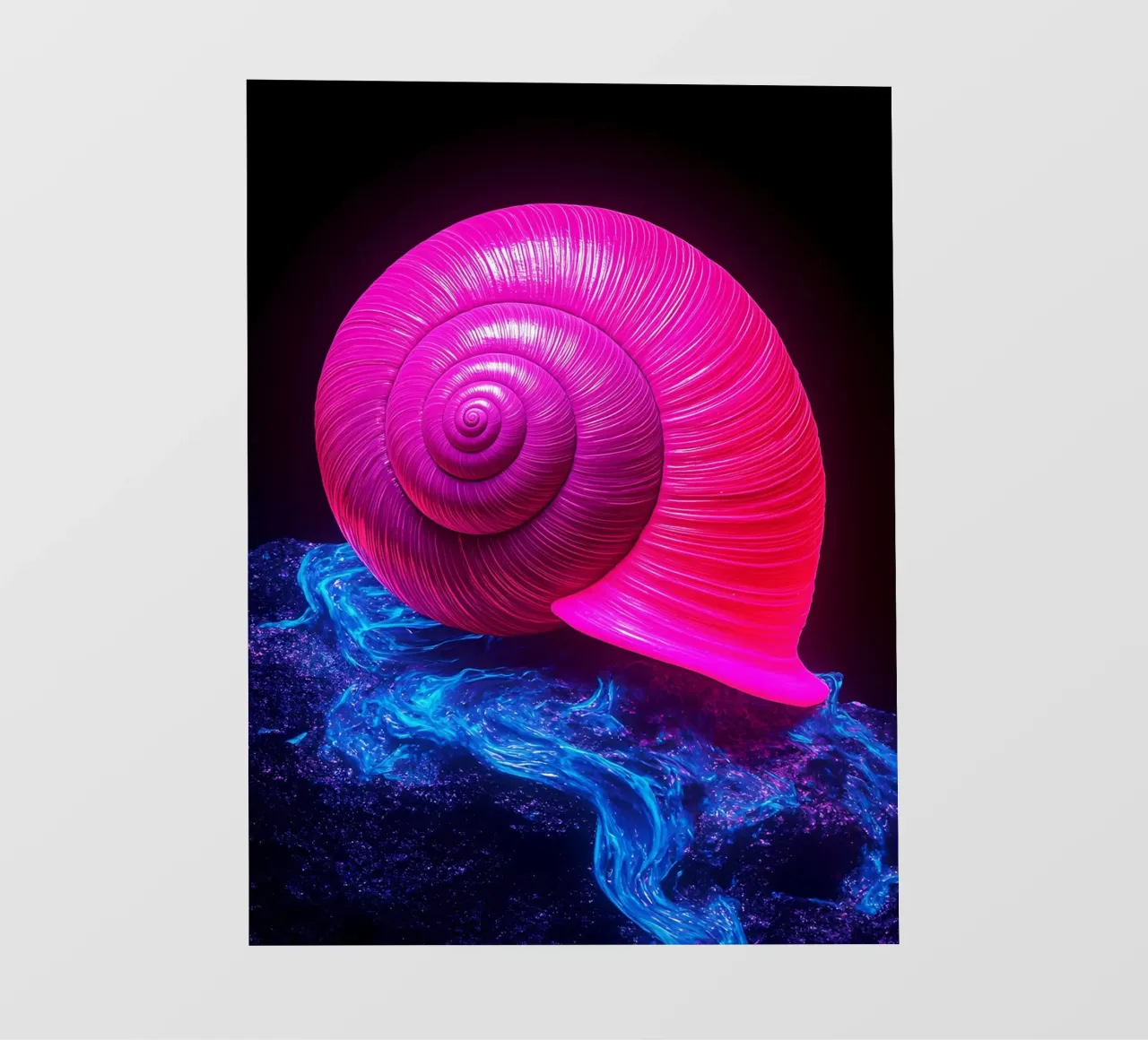 Guscio di lumaca - Pop Art pellicola backlit da ColorCrash Gallery