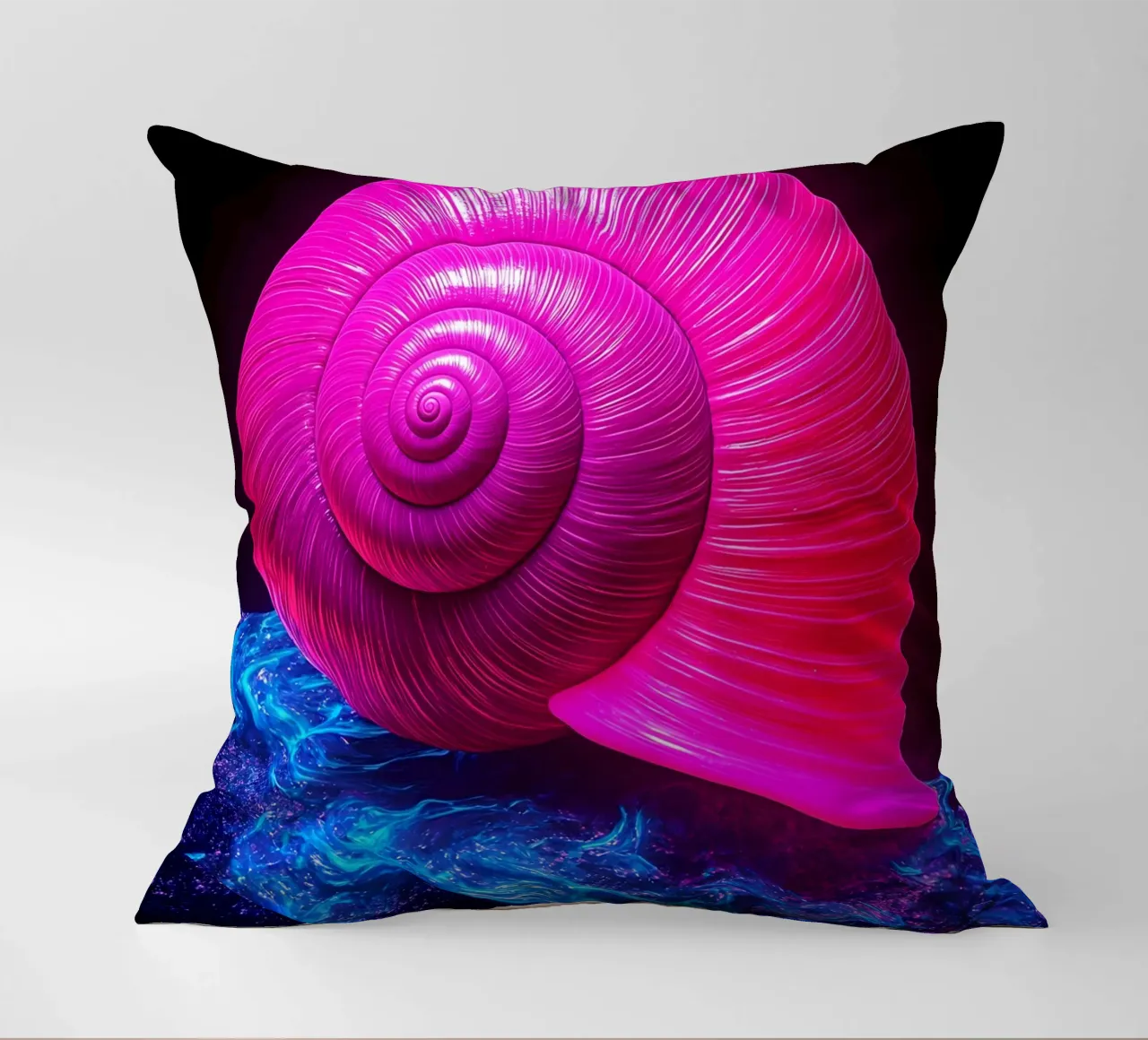 Concha de caracol - Pop Art cojín de ColorCrash Gallery
