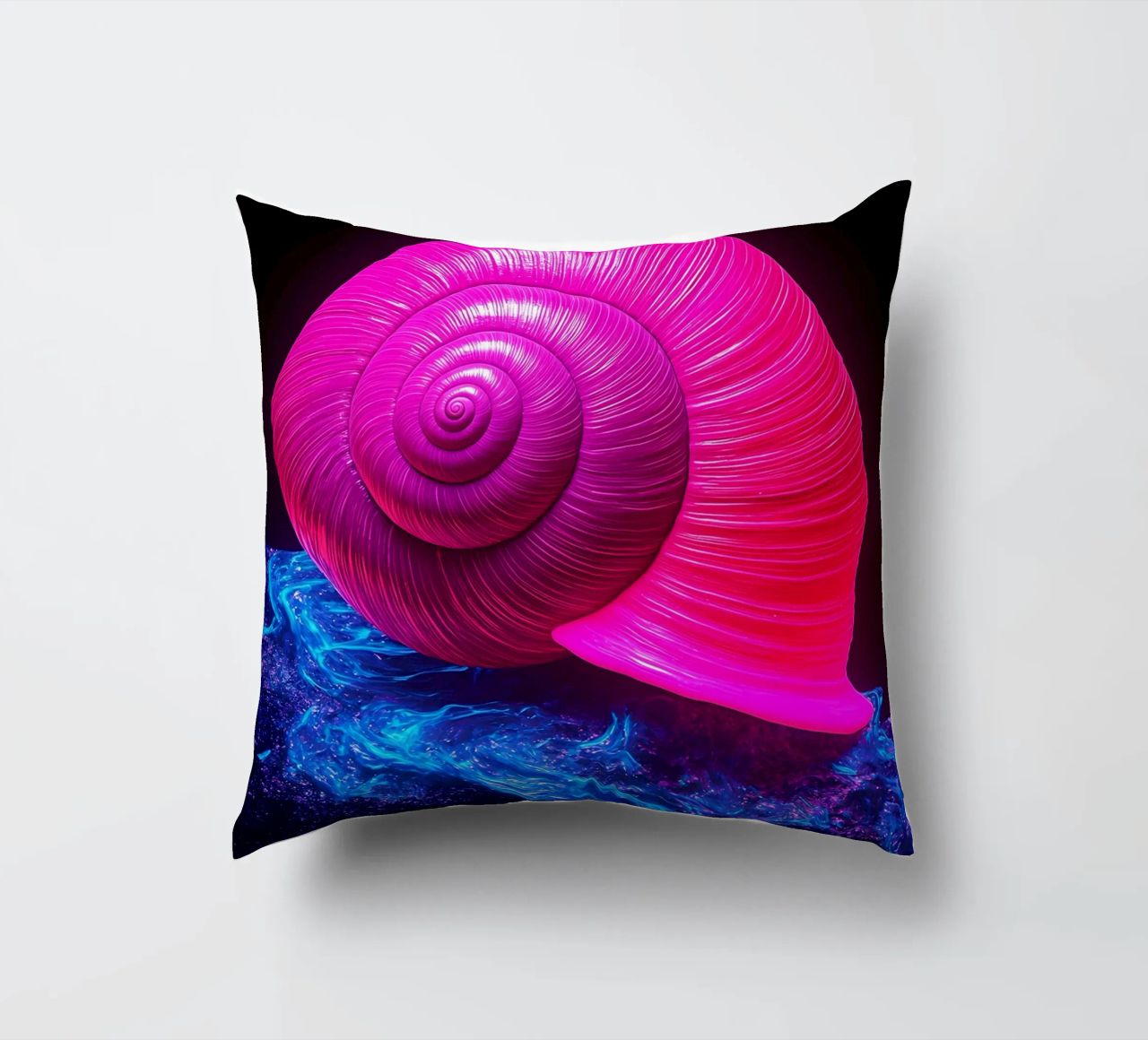 Guscio di lumaca - Pop Art cuscino da ColorCrash Gallery