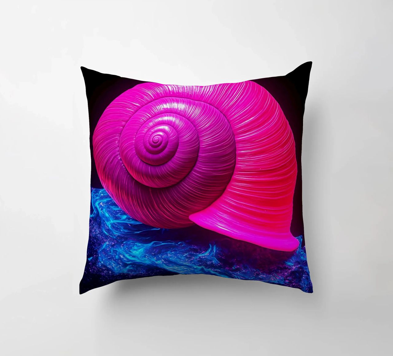 Guscio di lumaca - Pop Art cuscino da ColorCrash Gallery