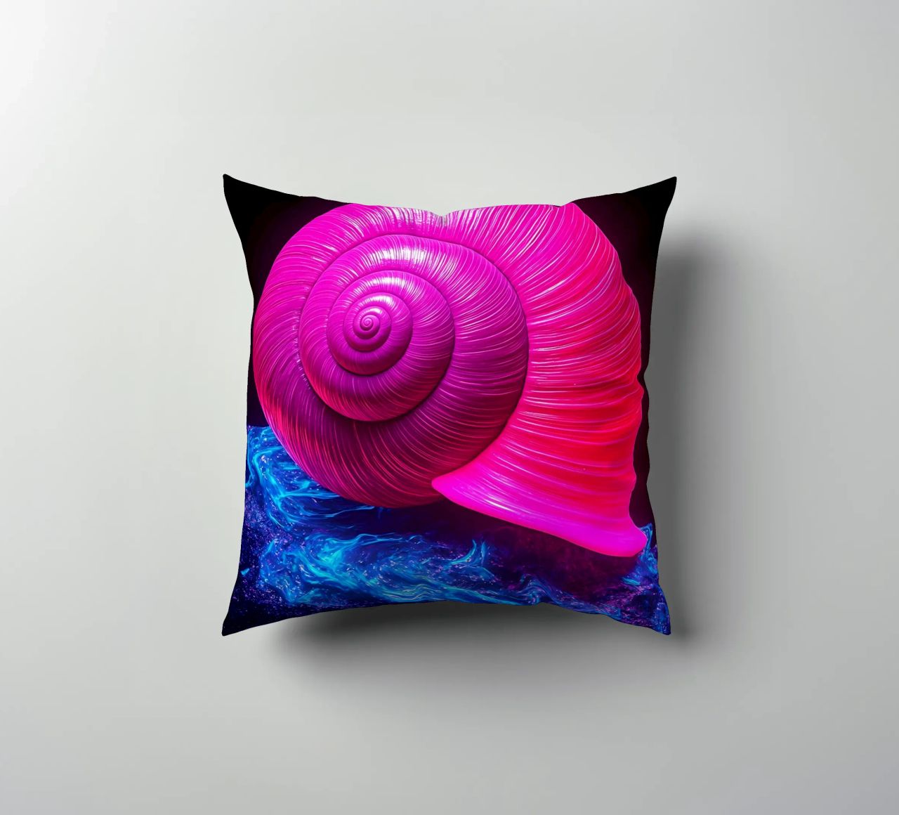 Guscio di lumaca - Pop Art cuscino da ColorCrash Gallery