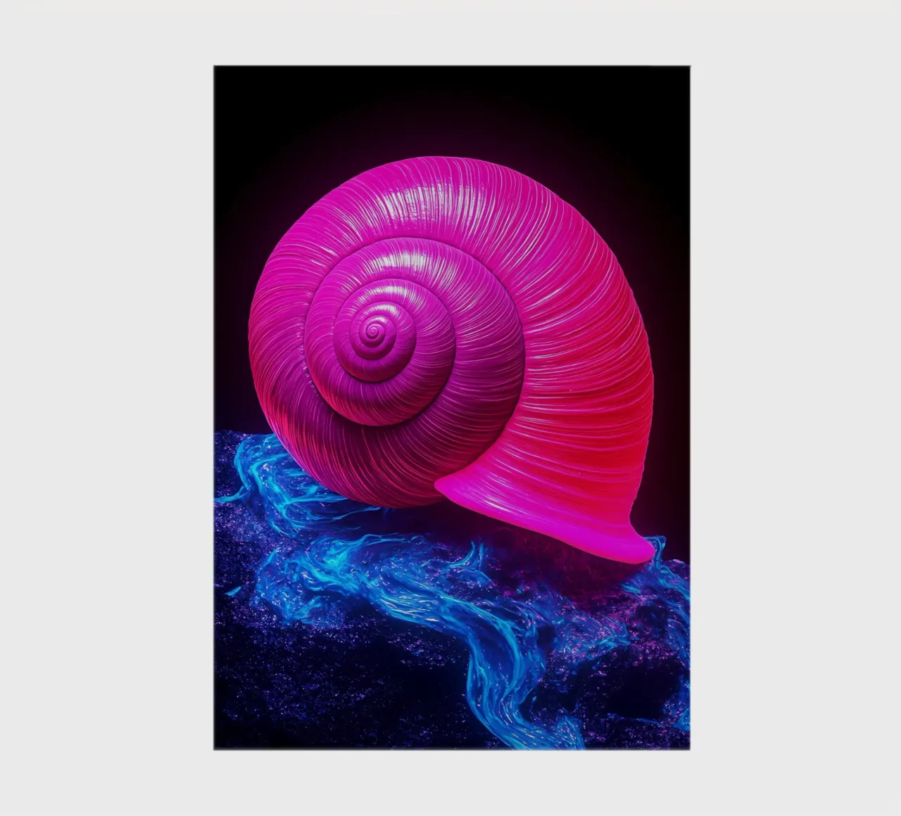 Coquille d'escargot - Pop Art carnet de notes de ColorCrash Gallery