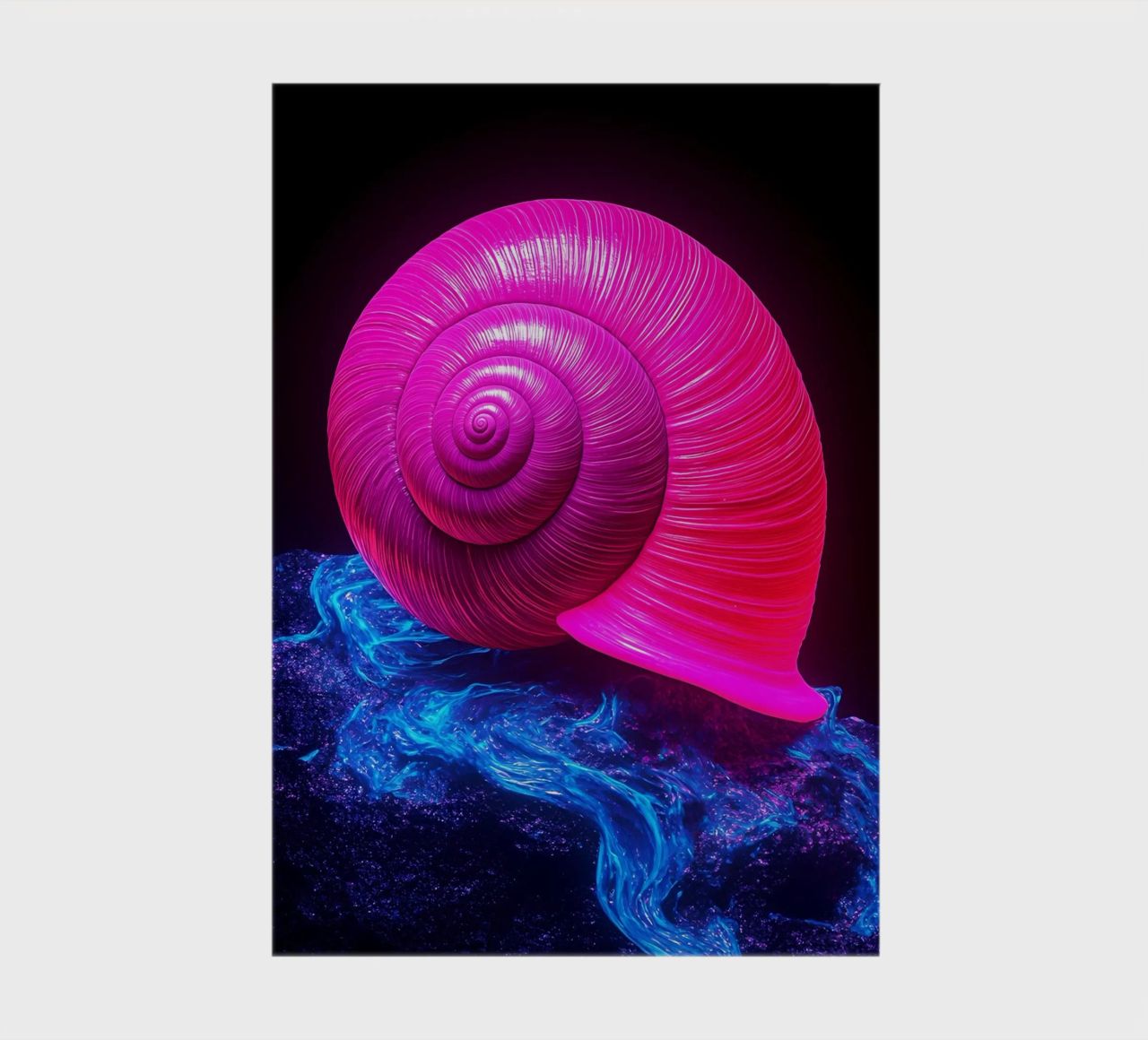 Snail Shell - Pop Art notebook by ColorCrash Gallery