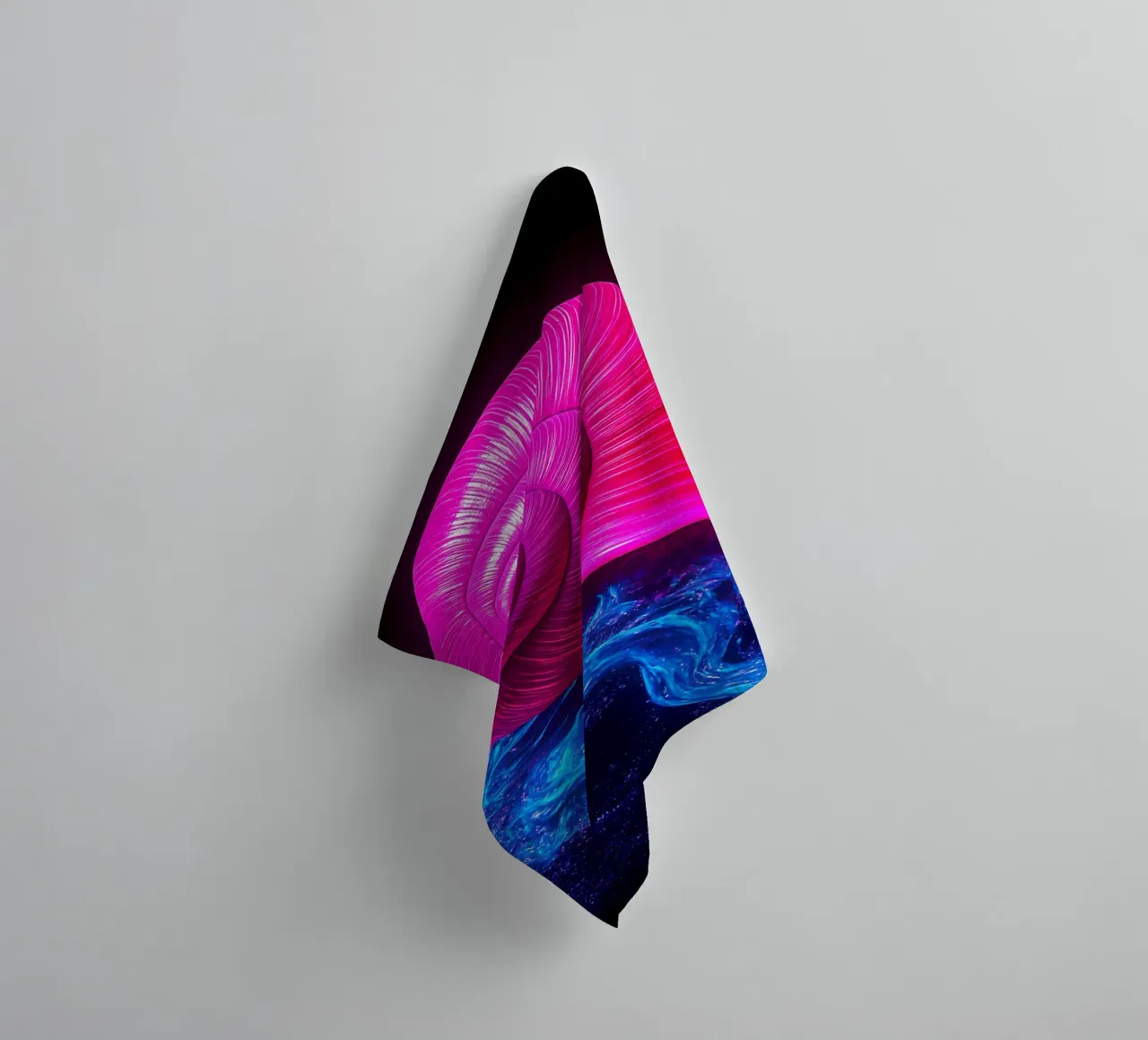 Schneckenhaus - Pop Art Handtuch von ColorCrash Gallery