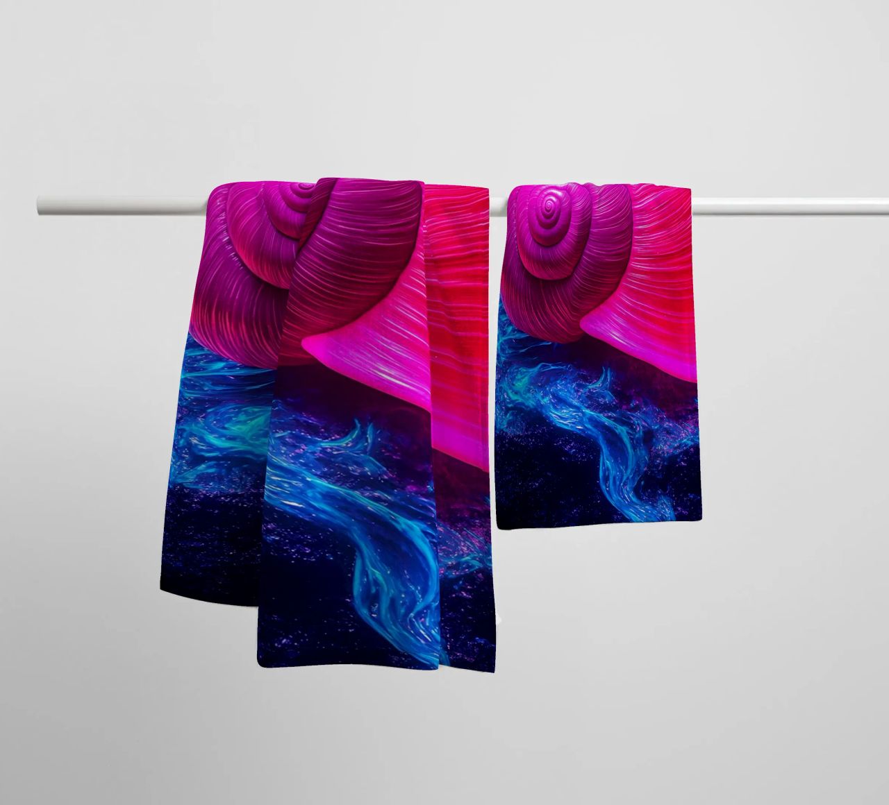 Snail Shell - Pop Art towel by ColorCrash Gallery