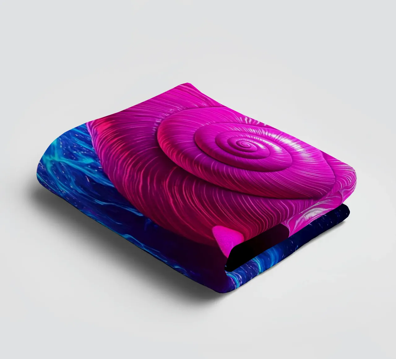 Schneckenhaus - Pop Art Handtuch von ColorCrash Gallery