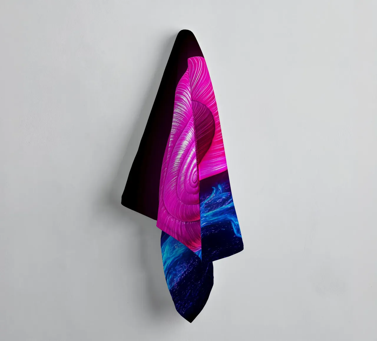 Schneckenhaus - Pop Art Handtuch von ColorCrash Gallery