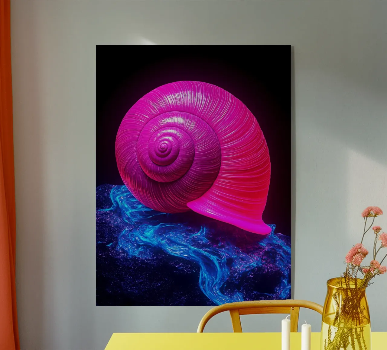 Guscio di lumaca - Pop Art plexiglass da ColorCrash Gallery