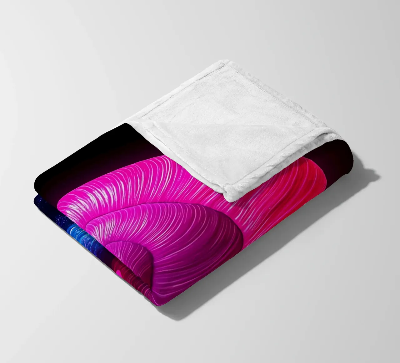 Guscio di lumaca - Pop Art coperta in pile da ColorCrash Gallery