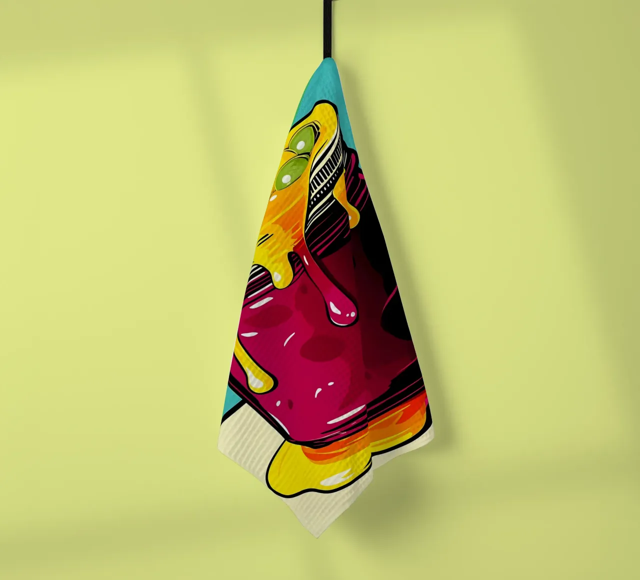 Bulles dans un bocal - Pop Art torchon de ColorCrash Gallery