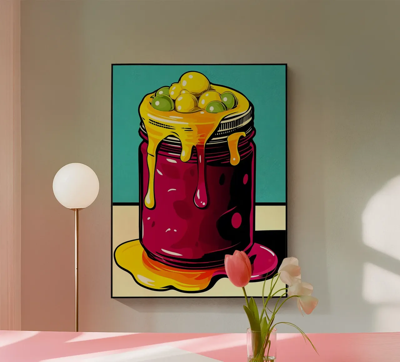 Burbujas en un tarro - Pop Art metacrilato de ColorCrash Gallery