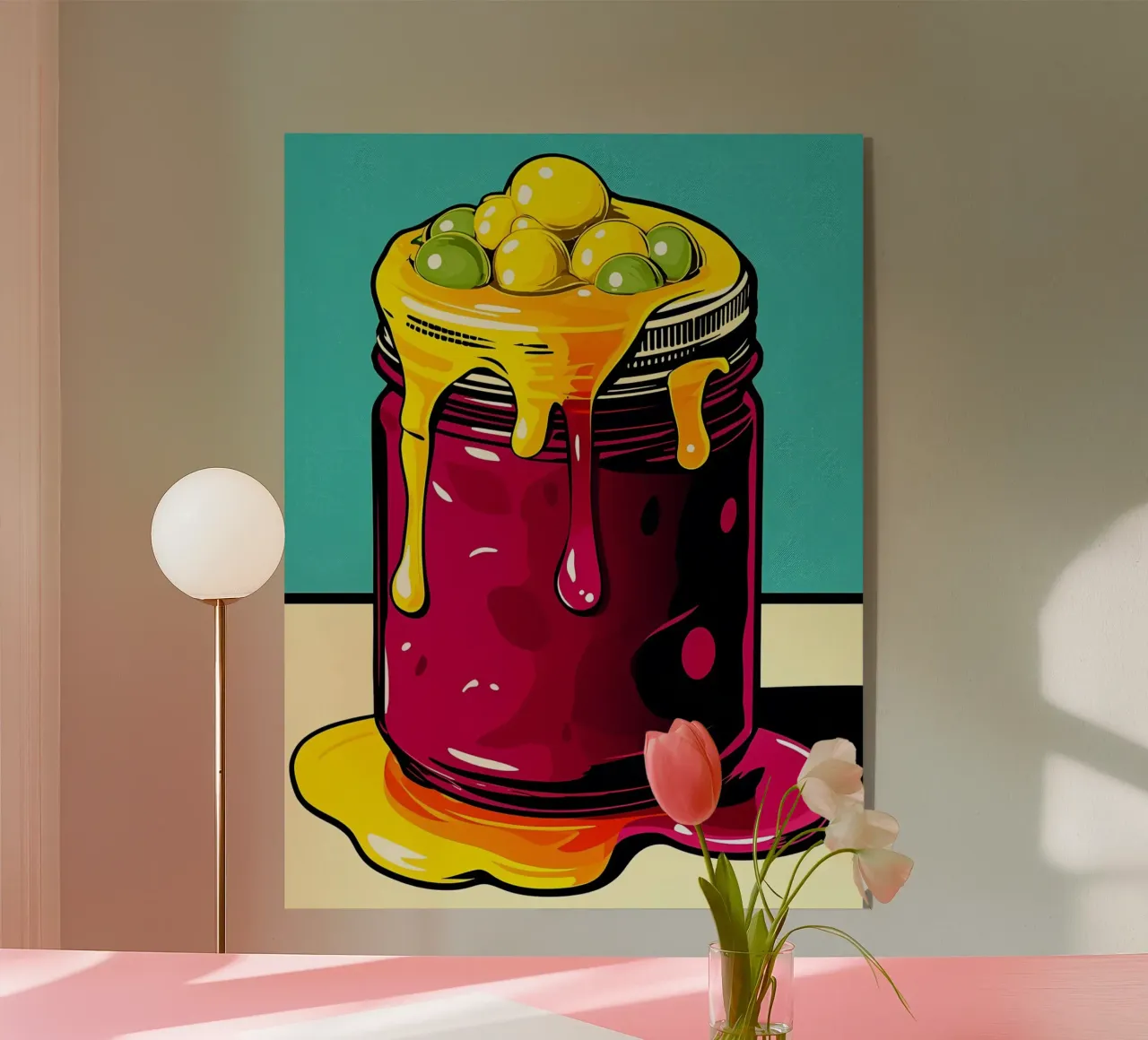 Burbujas en un tarro - Pop Art metacrilato de ColorCrash Gallery