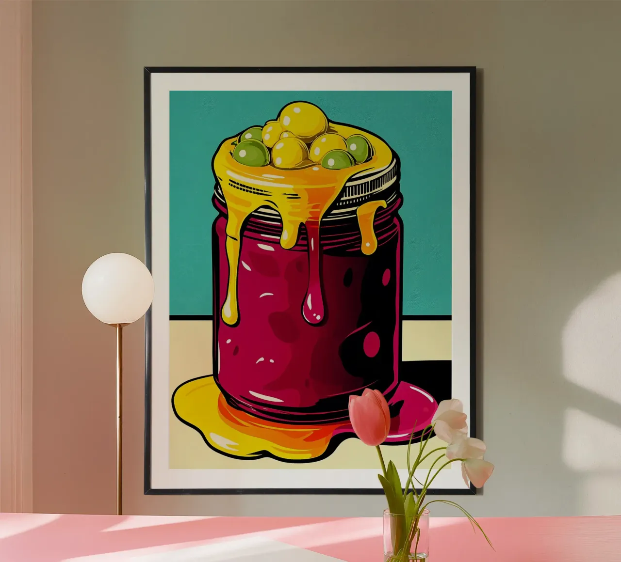 Burbujas en un tarro - Pop Art poster de ColorCrash Gallery