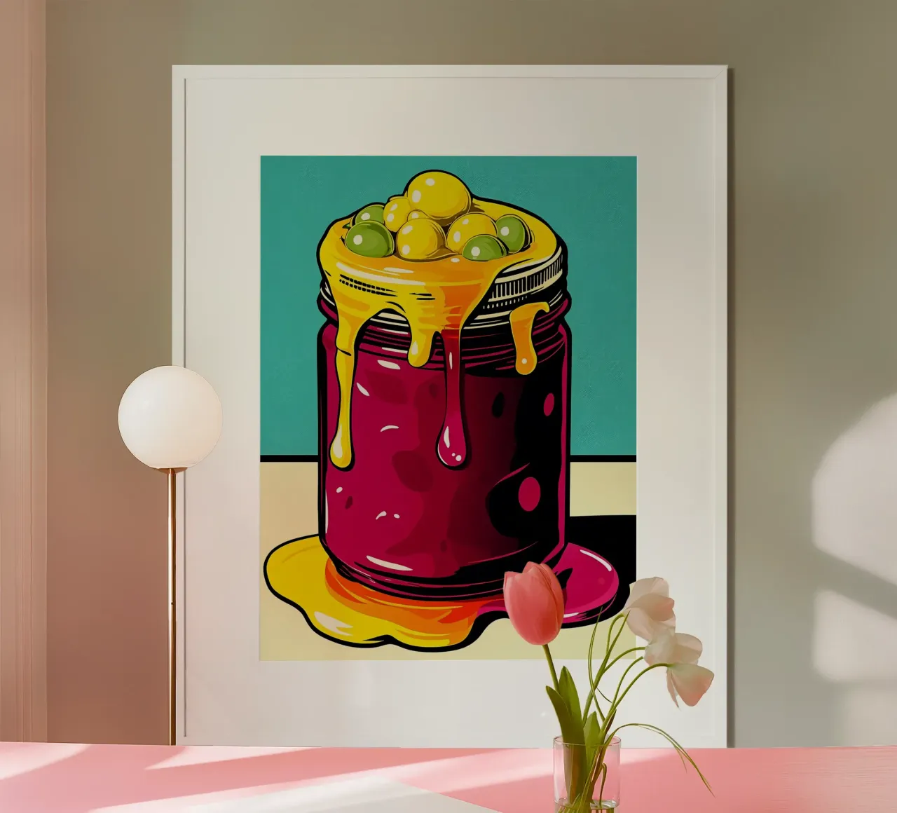 Burbujas en un tarro - Pop Art poster de ColorCrash Gallery