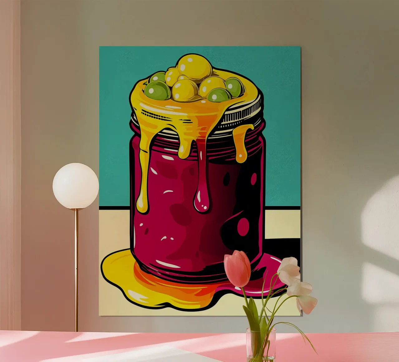 Burbujas en un tarro - Pop Art poster de ColorCrash Gallery
