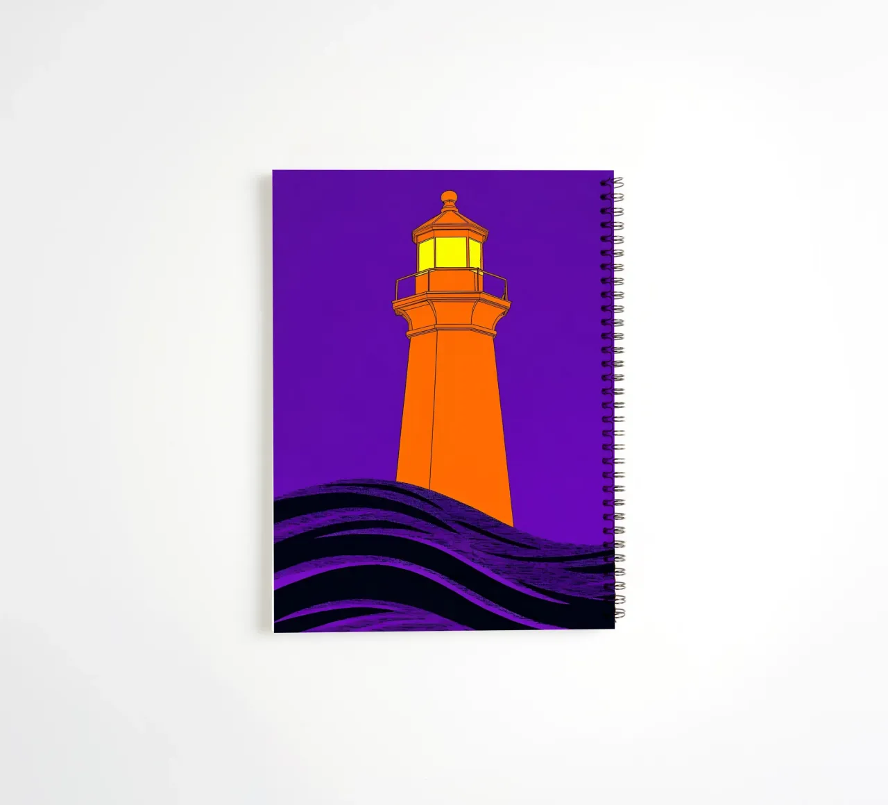 Lighthouse - Pop Art spiral notebook by ColorCrash Gallery
