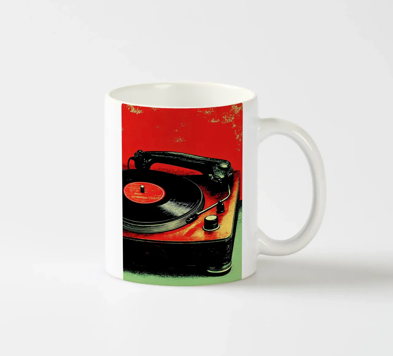 Disco in vinile retrò - Pop Art tazza in ceramica da ColorCrash Gallery