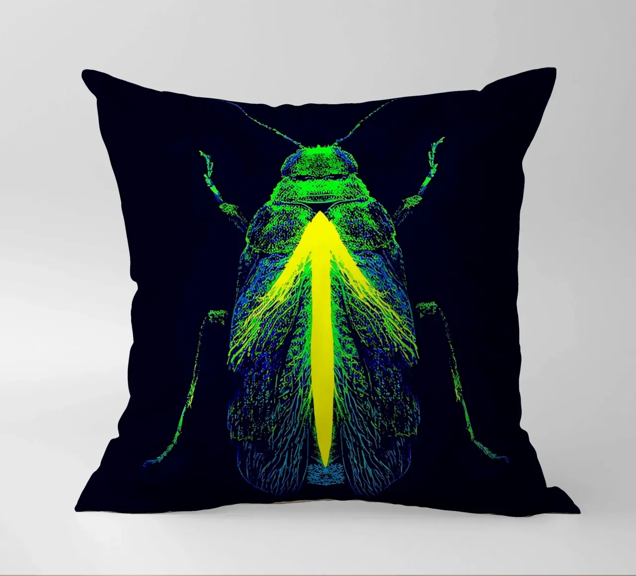 Beetle - Pop Art decorative cushion by ColorCrash Gallery