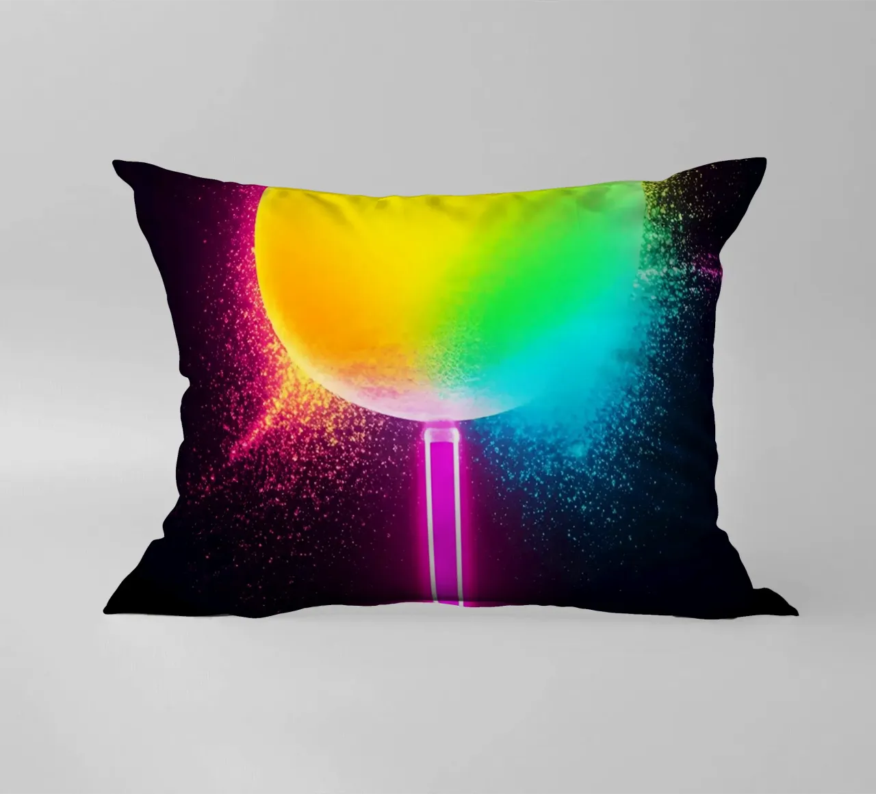 Lecca-lecca al neon - Pop Art cuscino da ColorCrash Gallery