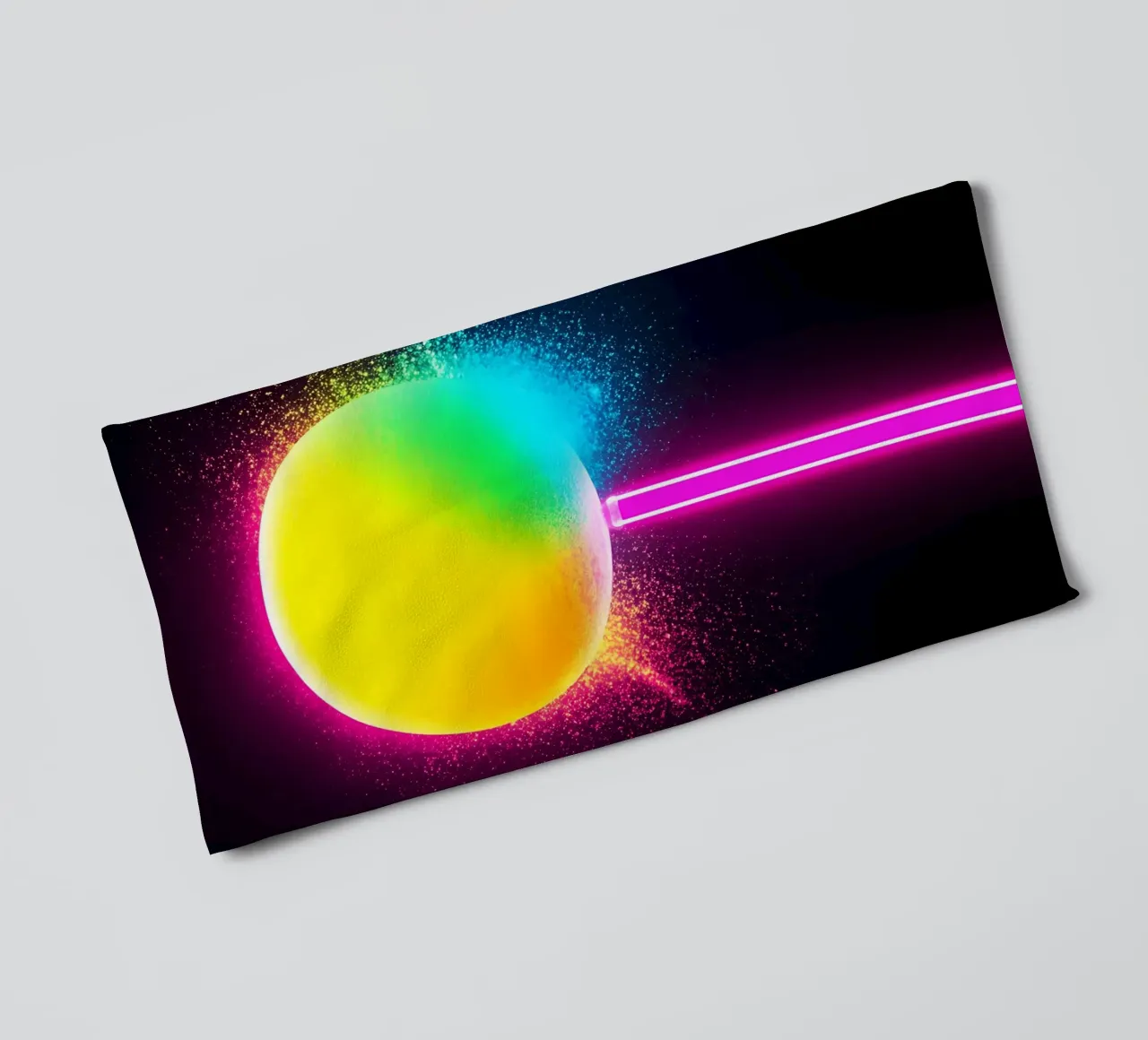 Lecca-lecca al neon - Pop Art asciugamano da bagno da ColorCrash Gallery