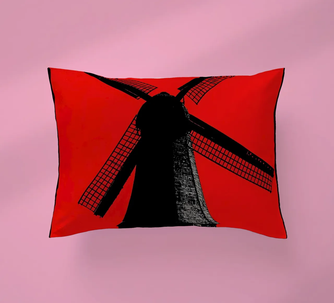 Mulino a vento - Pop Art cuscino da ColorCrash Gallery