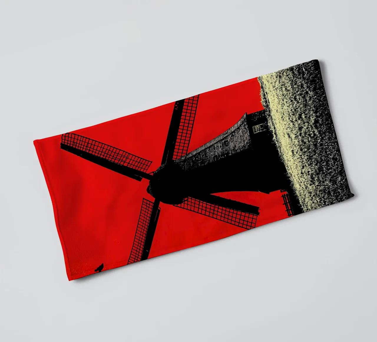 Mulino a vento - Pop Art asciugamano da bagno da ColorCrash Gallery