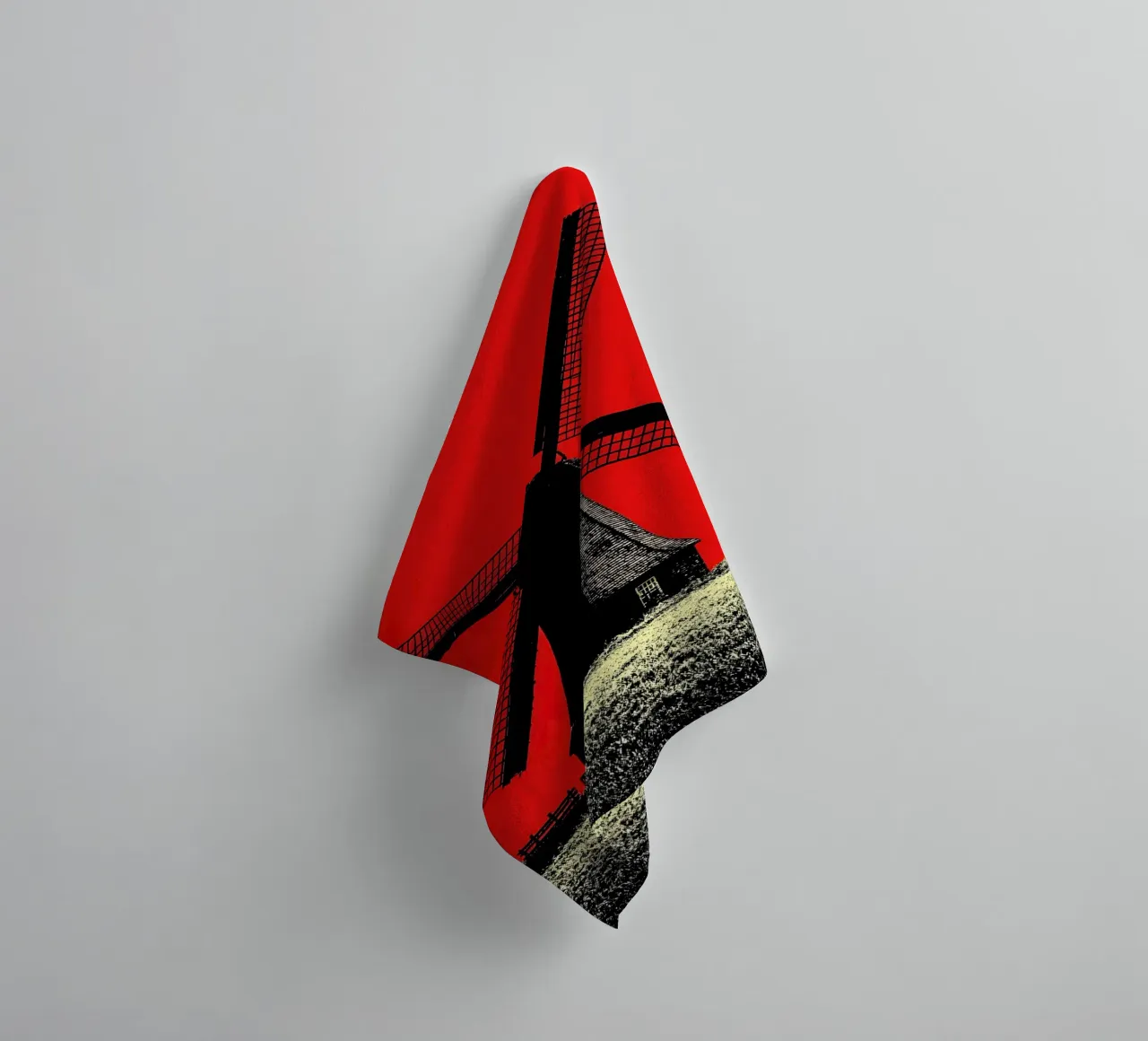 Mulino a vento - Pop Art asciugamano da bagno da ColorCrash Gallery