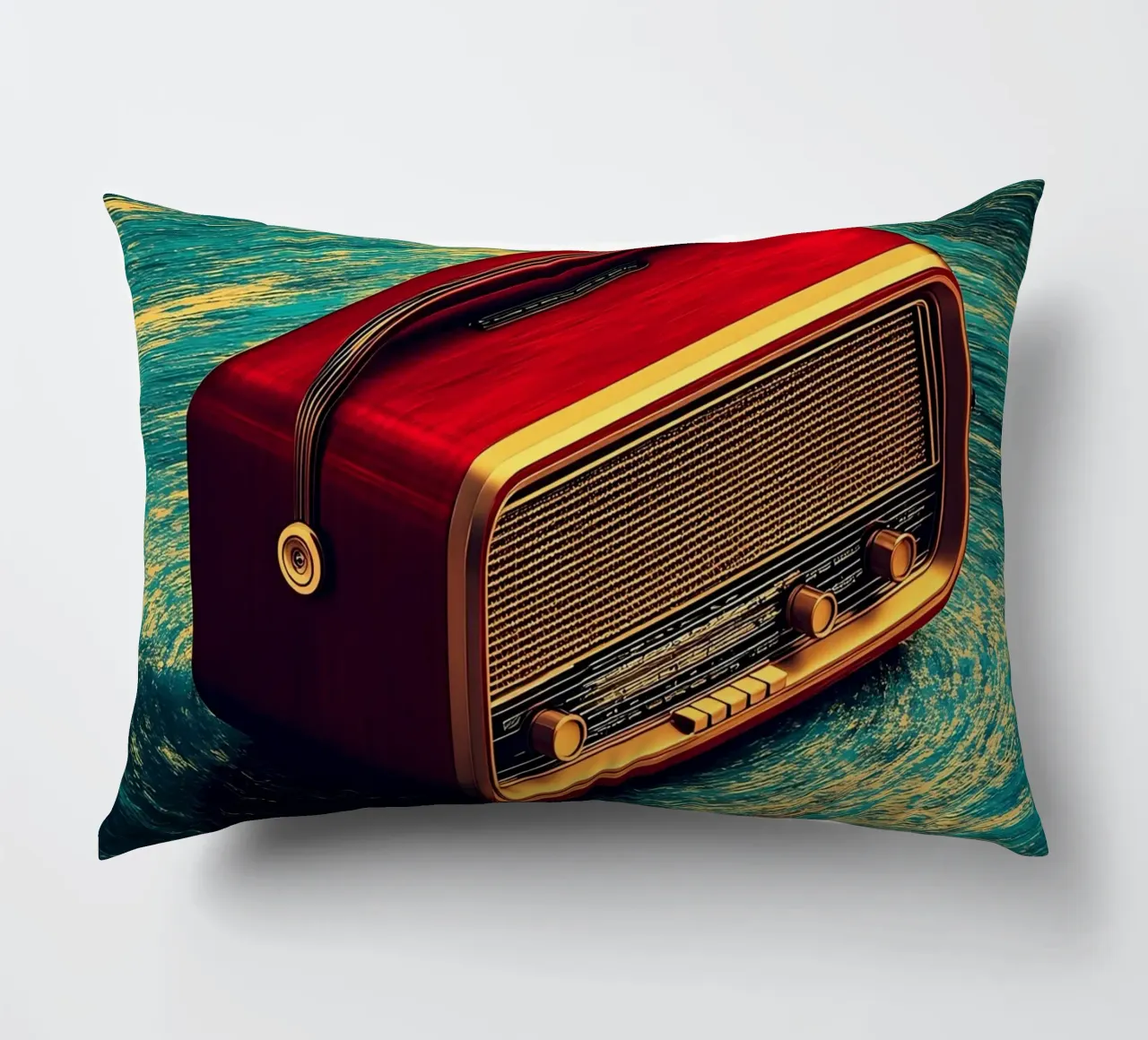 Radio d'epoca - Pop Art cuscino da ColorCrash Gallery