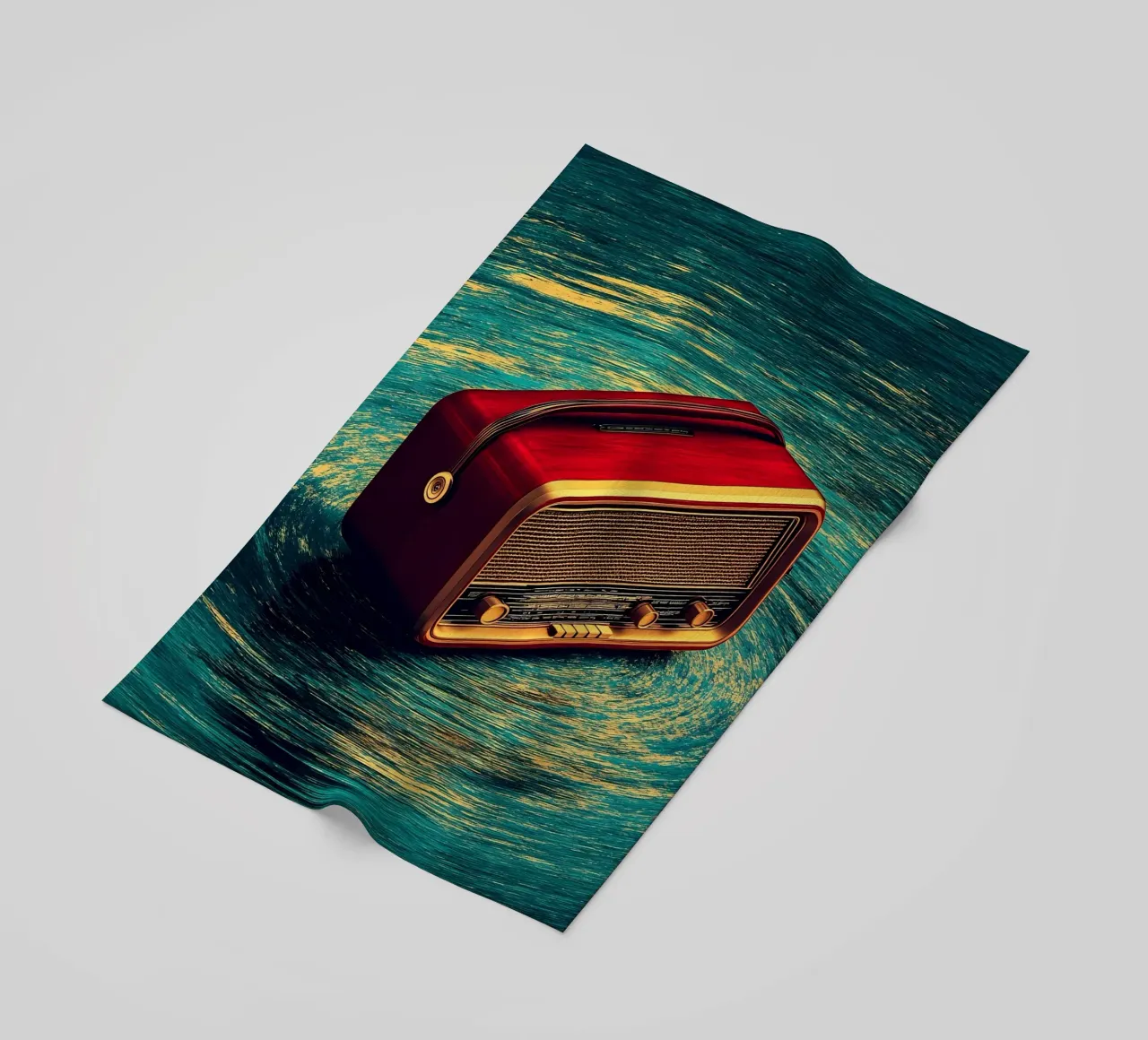 Radio d'epoca - Pop Art telo mare da ColorCrash Gallery