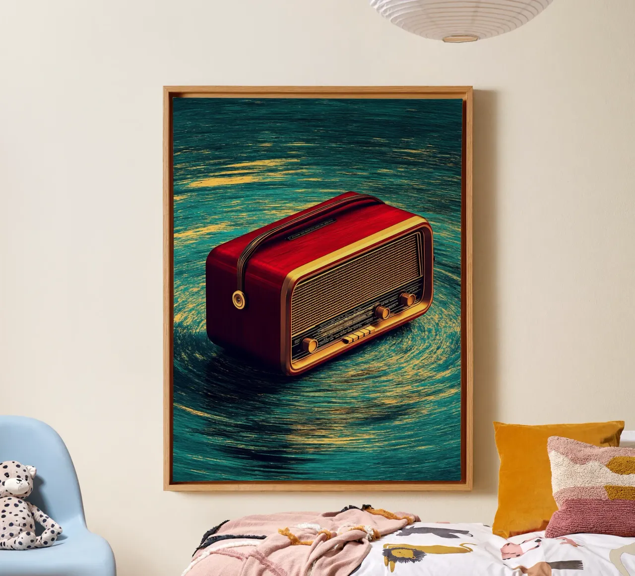 Radio d'epoca - Pop Art tela da ColorCrash Gallery