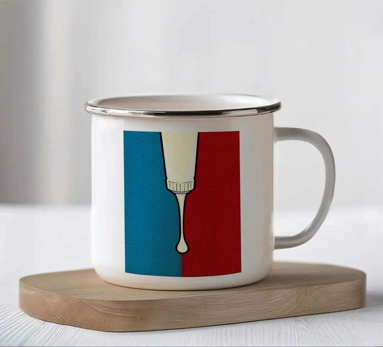 Tubo di vernice - Pop Art tazza in smalto da ColorCrash Gallery
