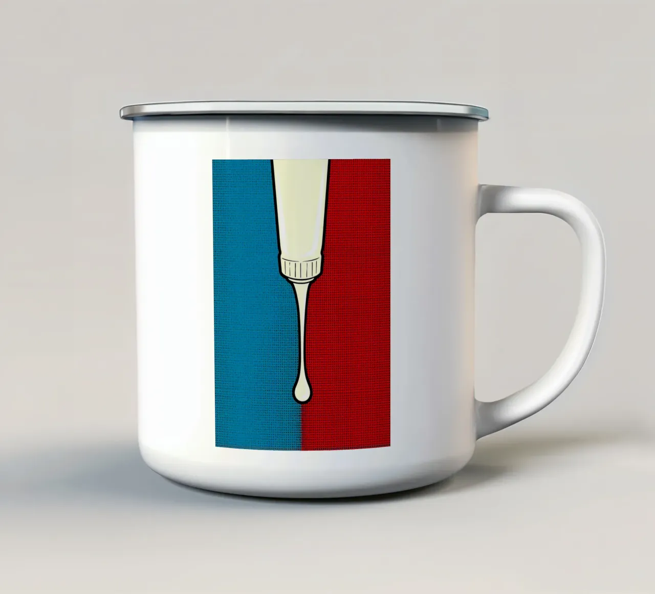 Tubo di vernice - Pop Art tazza in smalto da ColorCrash Gallery
