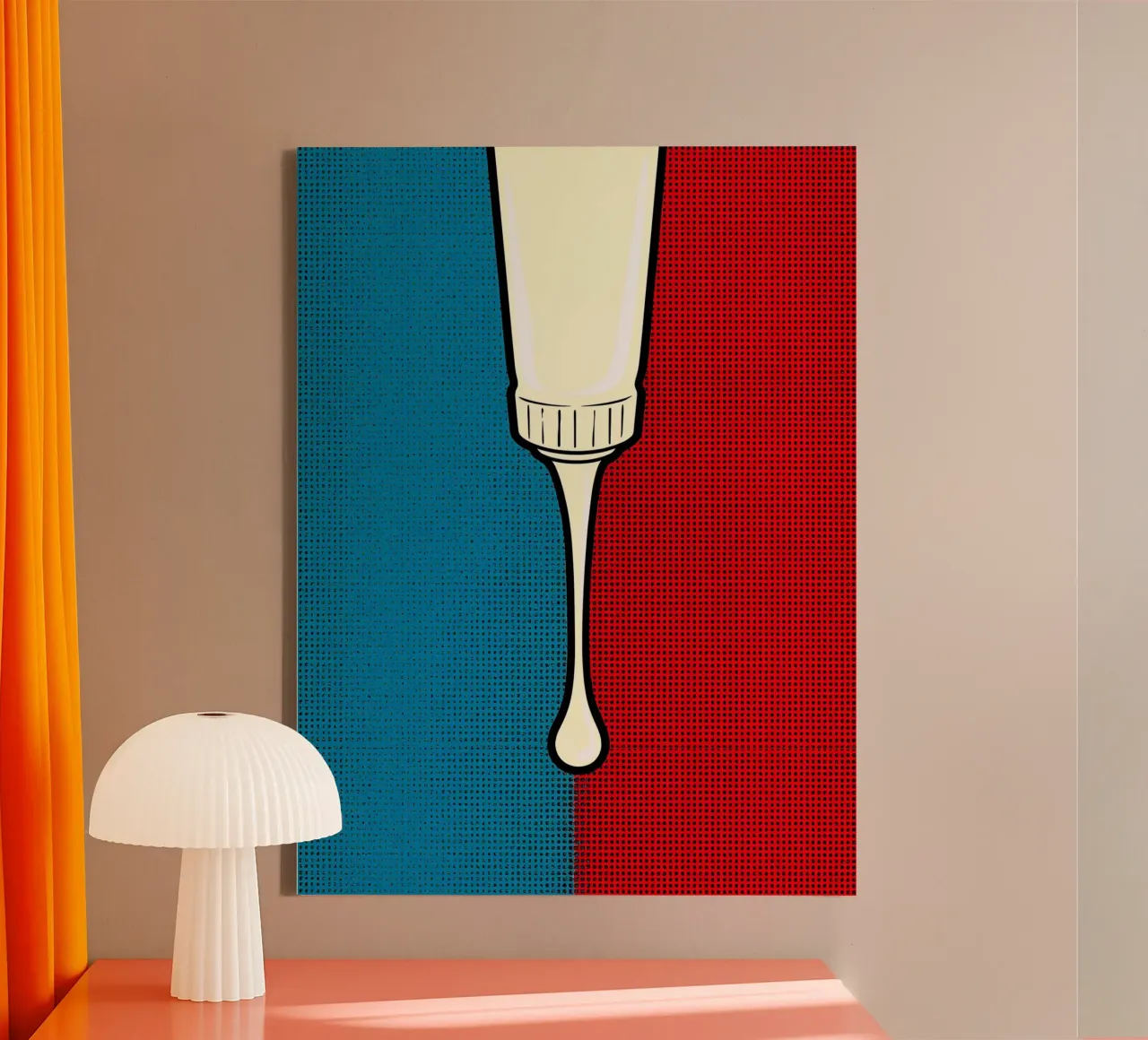 Verfbuis - Pop Art canvas met Baklijst van ColorCrash Gallery