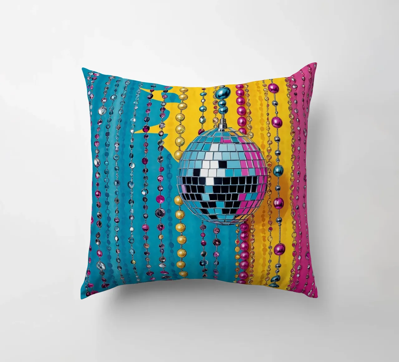 Disco Ball - Pop Art cuscino da ColorCrash Gallery