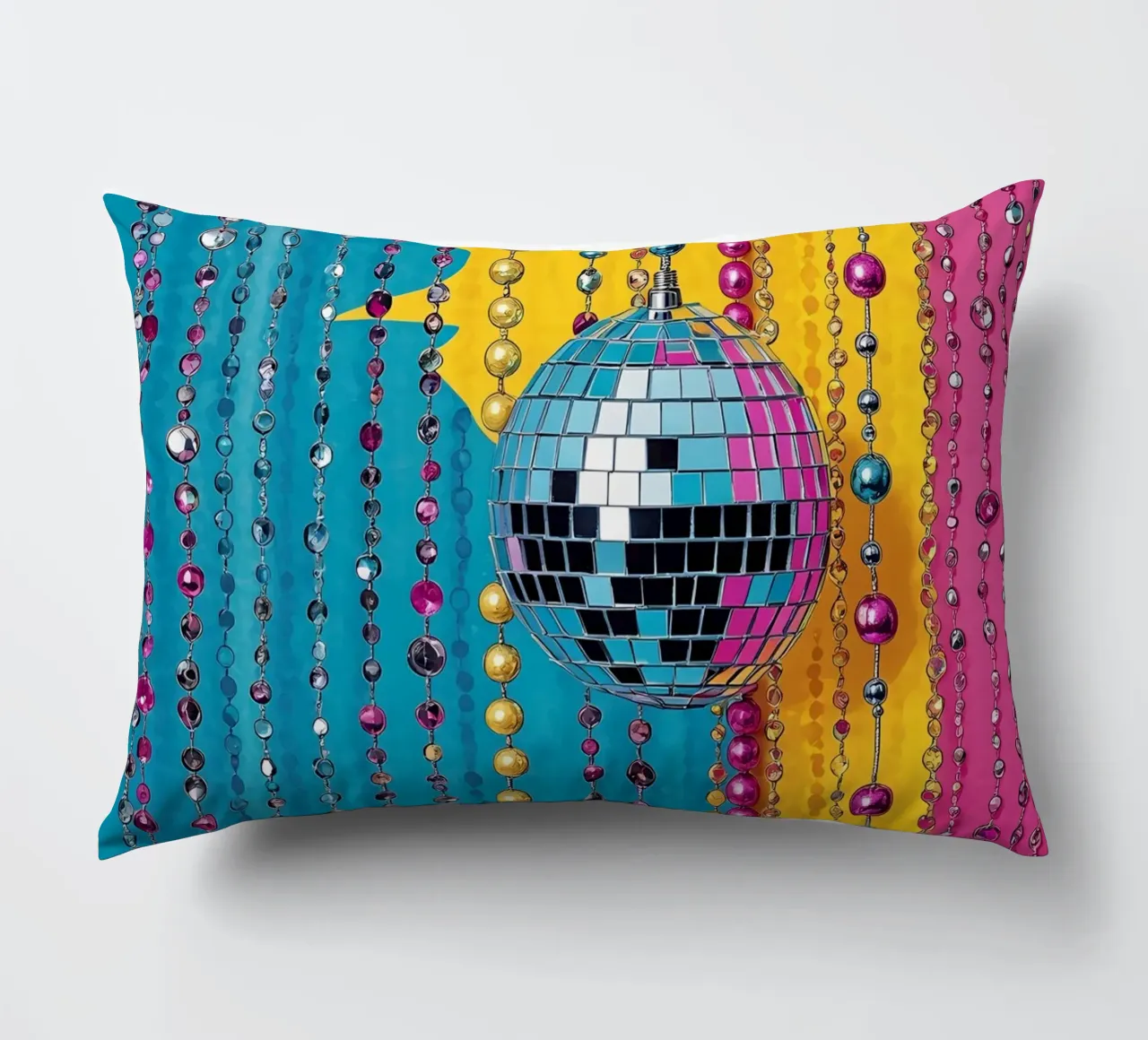 Disco Ball - Pop Art cuscino da ColorCrash Gallery
