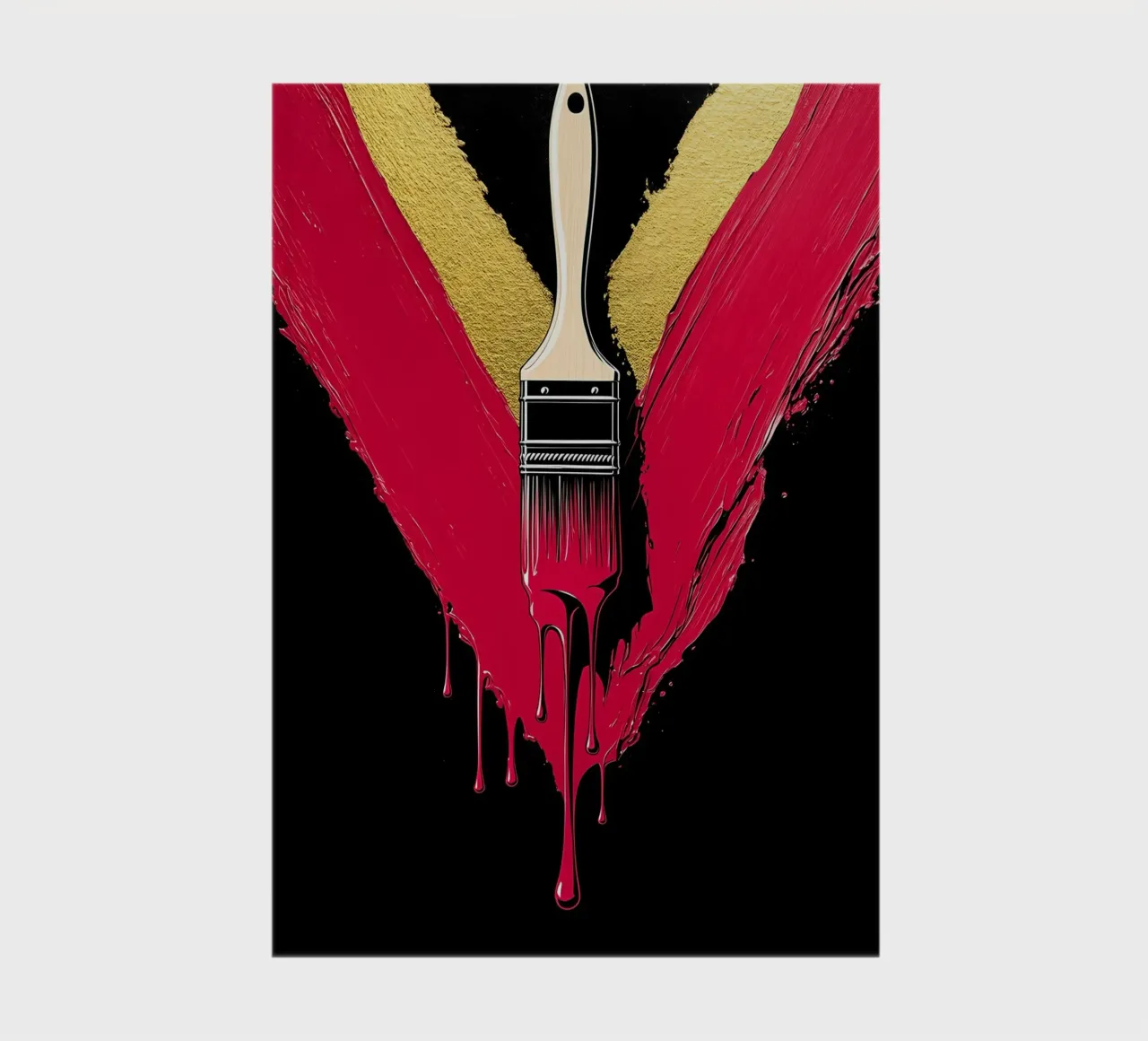Paintbrush - Pop Art notebook by ColorCrash Gallery