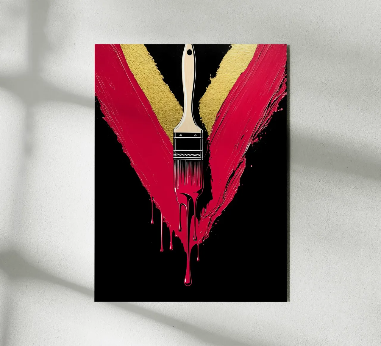 Pennello - Pop Art alluminio dibond da ColorCrash Gallery