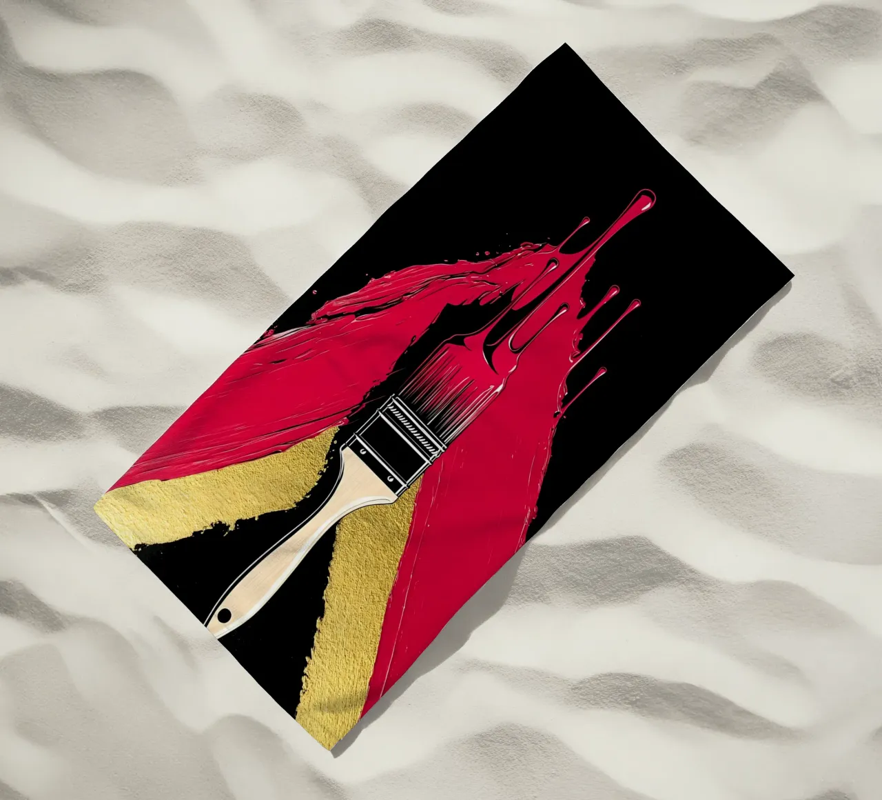 Pennello - Pop Art telo mare da ColorCrash Gallery