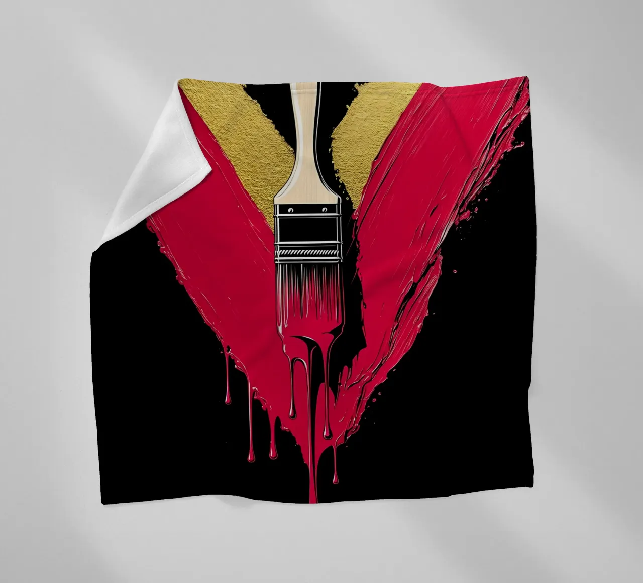 Pennello - Pop Art coperta in pile da ColorCrash Gallery