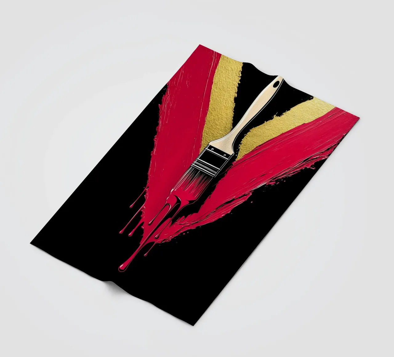 Pennello - Pop Art coperta in pile da ColorCrash Gallery