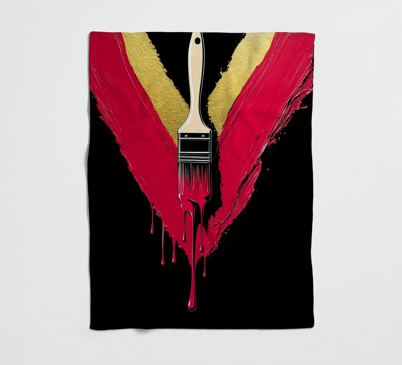 Pennello - Pop Art coperta in pile da ColorCrash Gallery