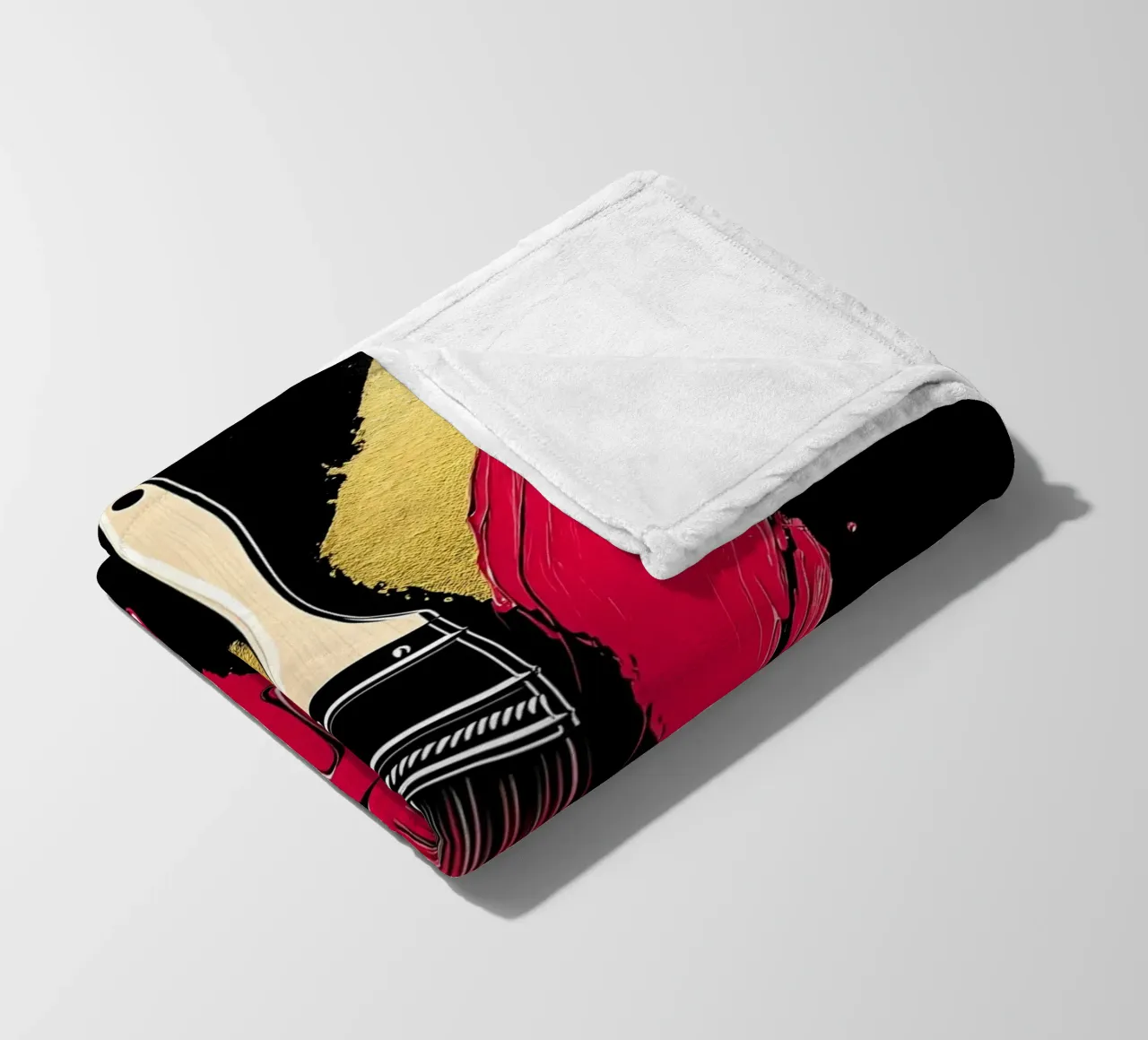Pennello - Pop Art coperta in pile da ColorCrash Gallery