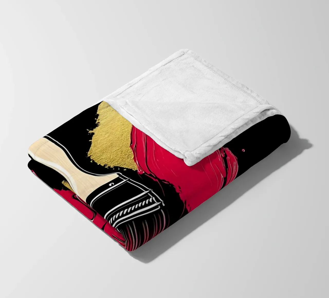 Pennello - Pop Art coperta in pile da ColorCrash Gallery