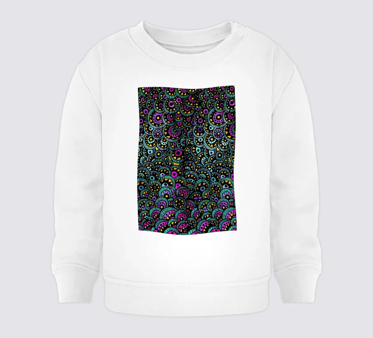 Peacock Tail felpa neonato da Pom Graphic Design