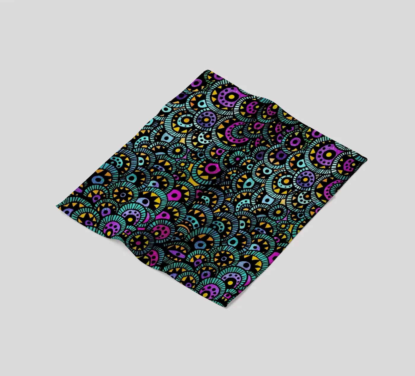 Peacock Tail fleecedeken van Pom Graphic Design