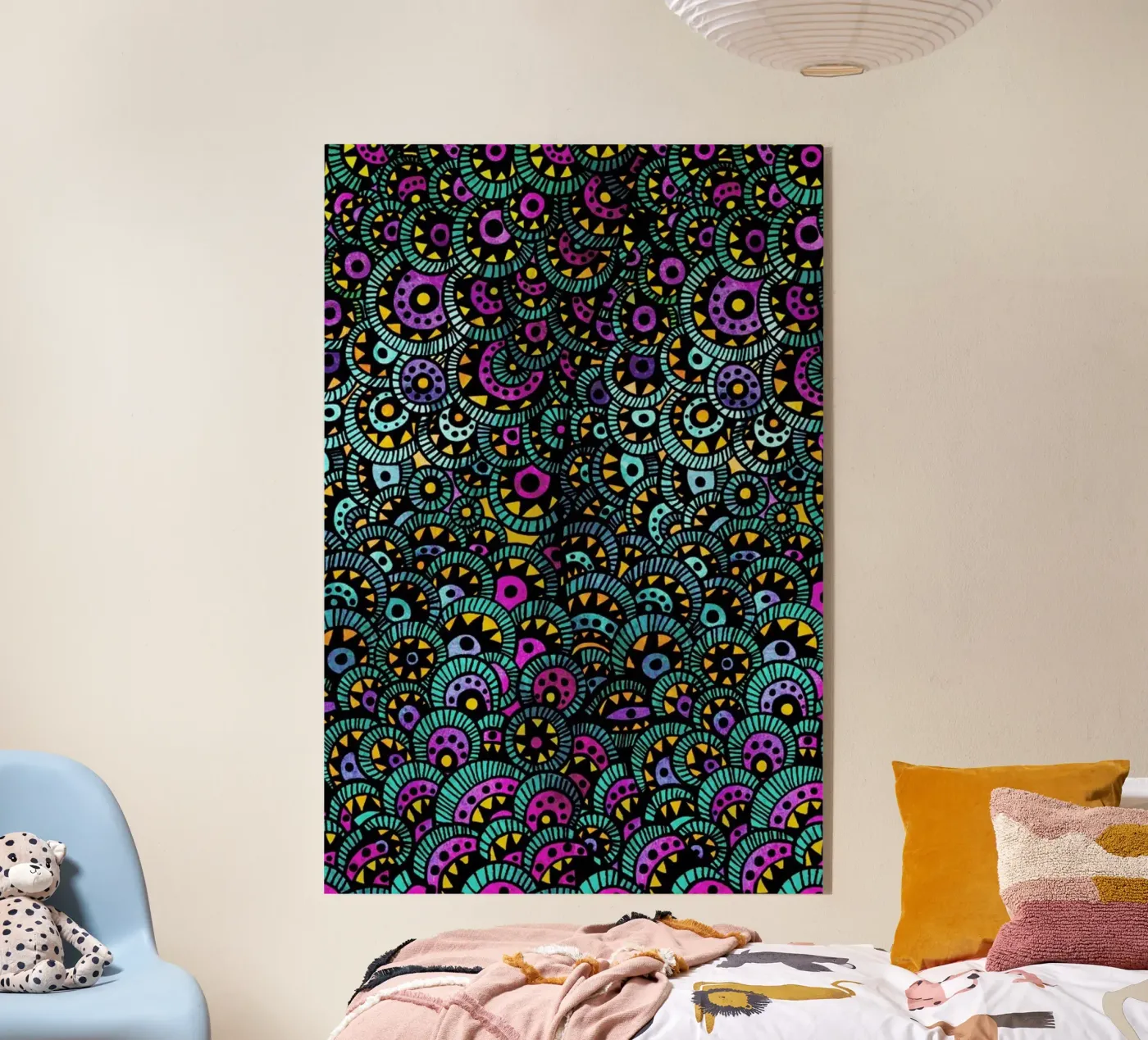 Peacock Tail Acryl-Glas von Pom Graphic Design