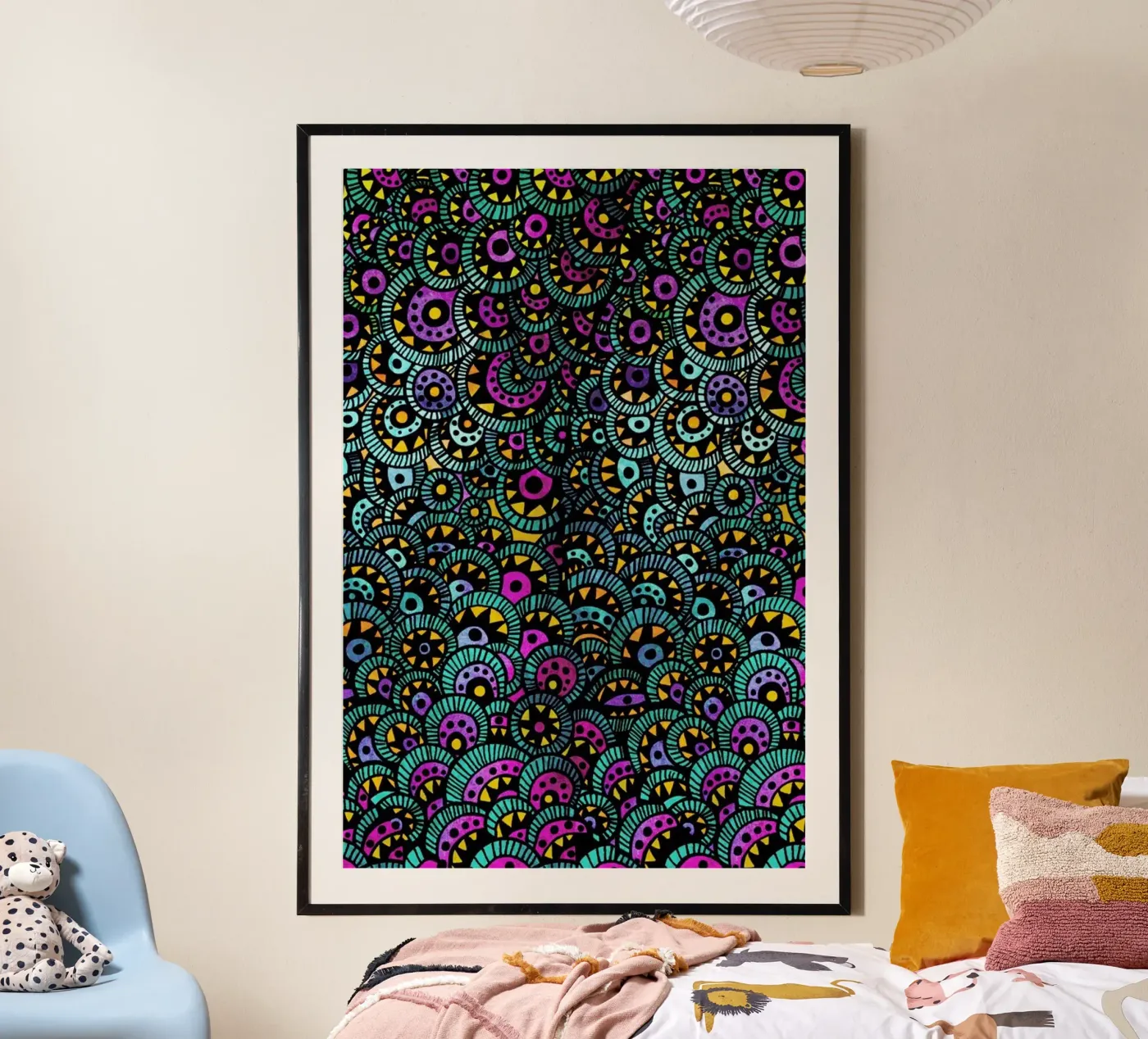 Peacock Tail poster da Pom Graphic Design