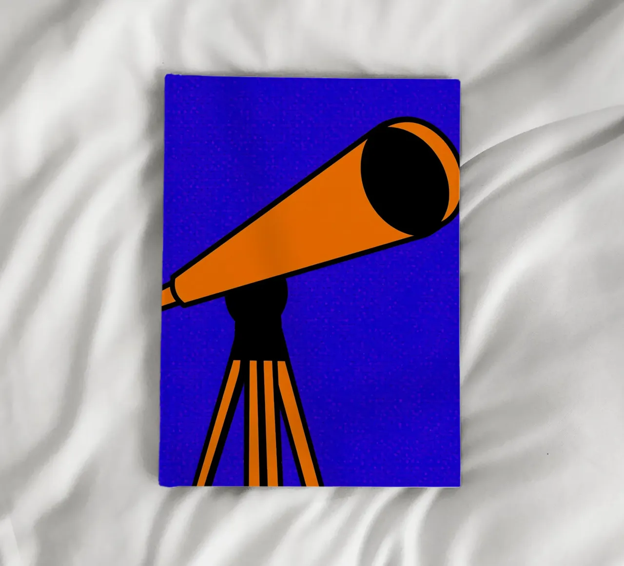 Telescope On Tripod - Pop Art notebook by ColorCrash Gallery