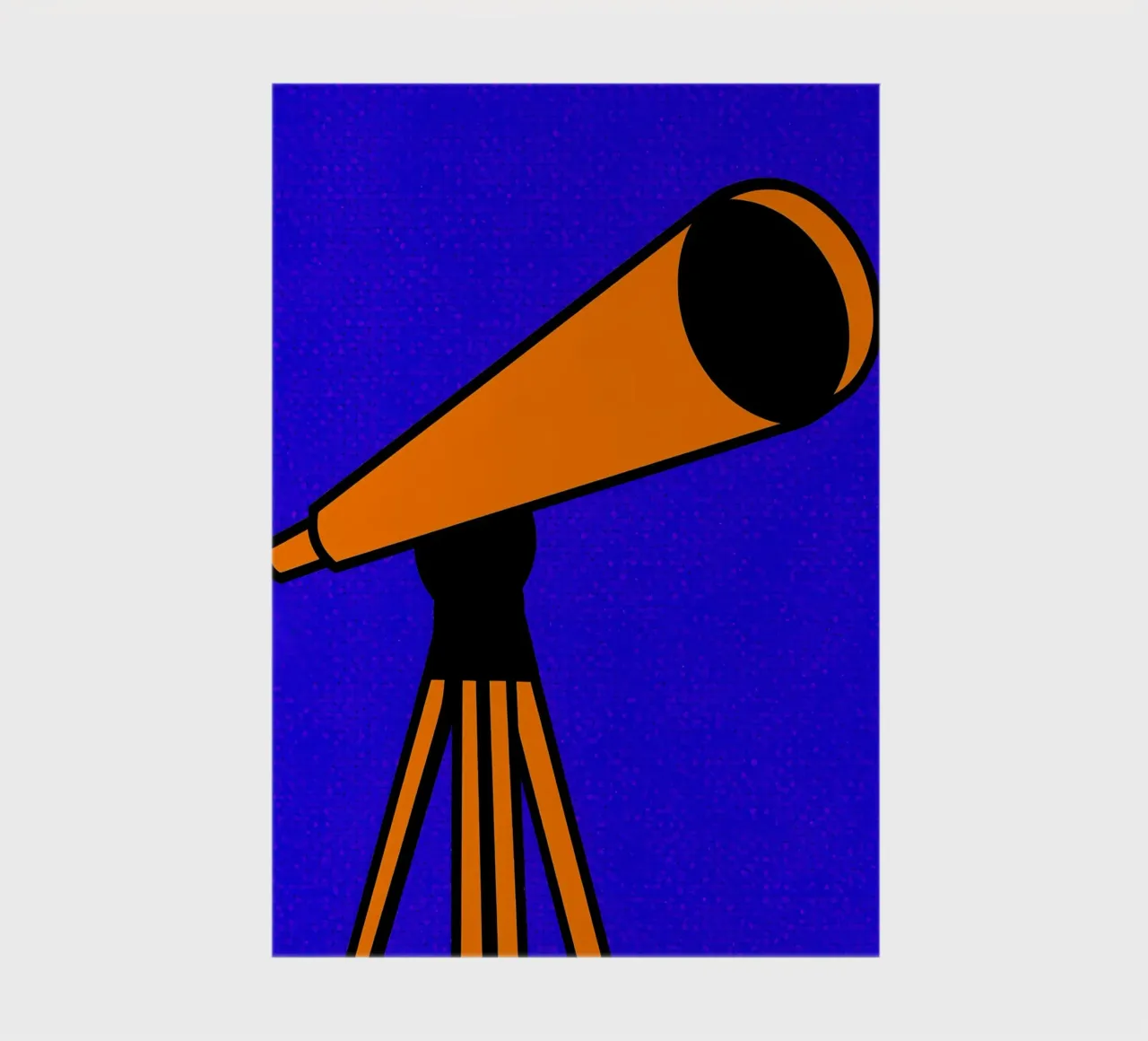 Telescope On Tripod - Pop Art notebook by ColorCrash Gallery
